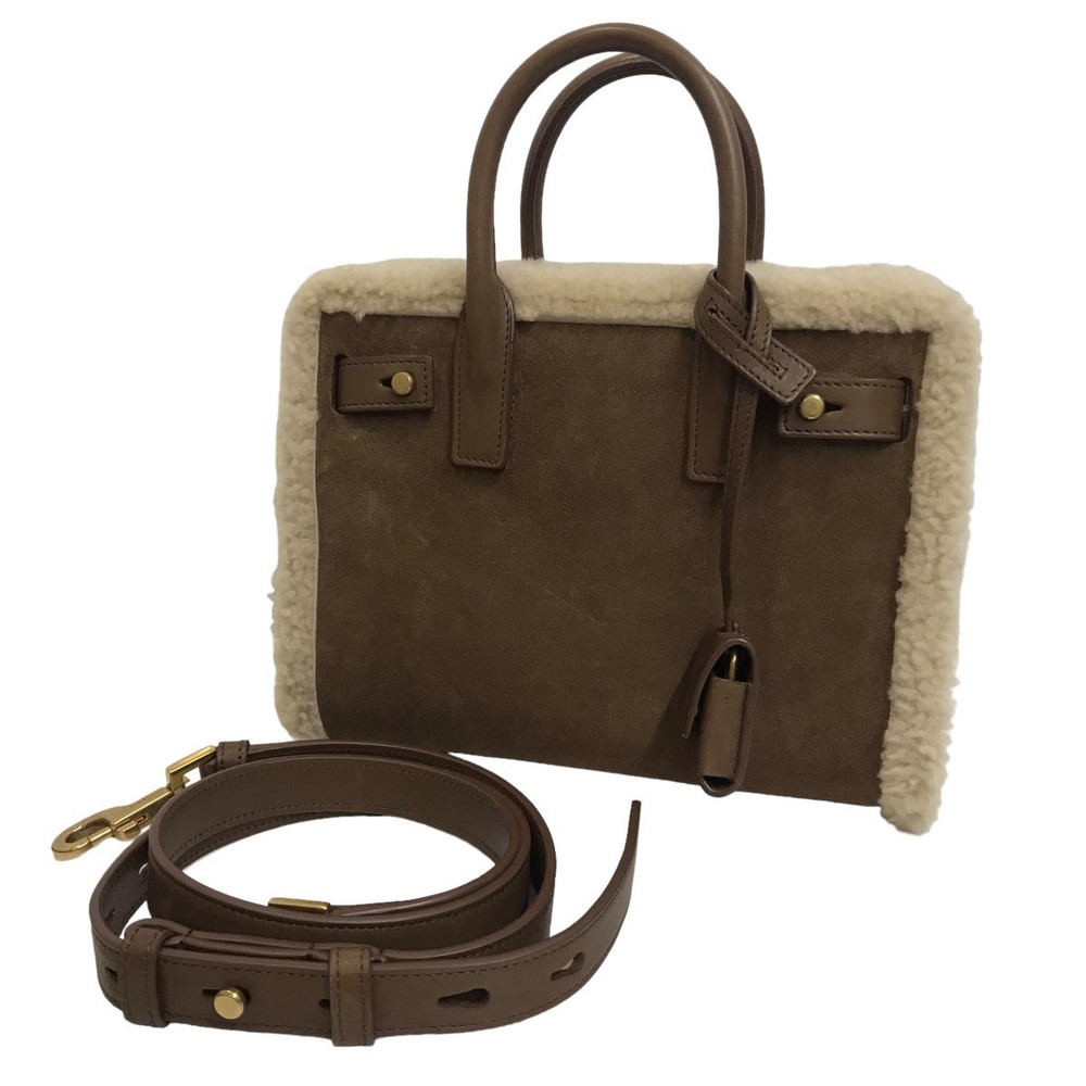 Saint Laurent Paris Soft Sack De Jour Nano Carryall 2way Bag